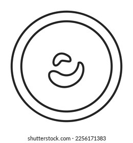 Sauce vector outline icon. Vector illustration seasoning on white background. Isolated outline illustration icon of sauce.