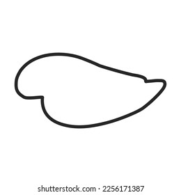 Sauce vector outline icon. Vector illustration seasoning on white background. Isolated outline illustration icon of sauce.