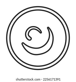 Sauce vector outline icon. Vector illustration seasoning on white background. Isolated outline illustration icon of sauce.