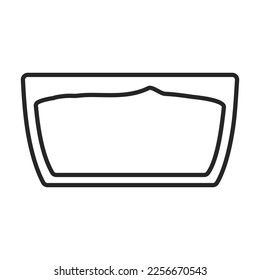 Sauce vector outline icon. Vector illustration seasoning on white background. Isolated outline illustration icon of sauce.