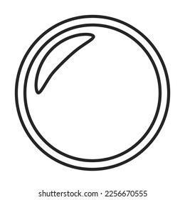 Sauce vector outline icon. Vector illustration seasoning on white background. Isolated outline illustration icon of sauce.
