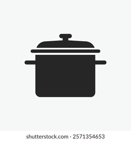 Saucepan cookware equipment icon vector