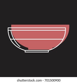 Saucepan in doodle style icons vector illustration for design and web isolated on black background. Saucepan vector object for labels and logo