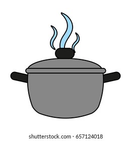 saucepan flat illustration