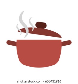 saucepan flat illustration