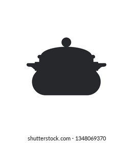 saucepan flat vector icon