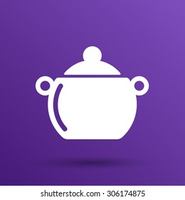 saucepan food menu kitchen soup pot vector design cooking.