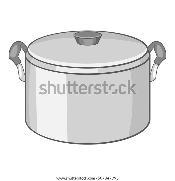 Saucepan Icon Cartoon Illustration Saucepan Vector Stock Vector ...