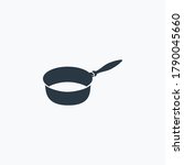 Saucepan icon isolated on clean background. Saucepan icon concept drawing icon in modern style. Vector illustration for your web mobile logo app UI design.