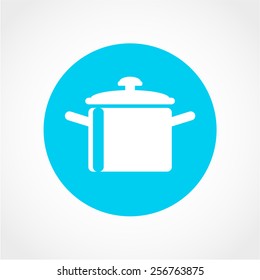 Saucepan Icon Isolated on White Background