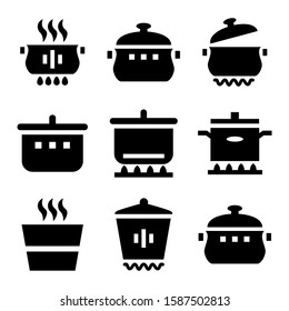 saucepan icon isolated sign symbol vector illustration - Collection of high quality black style vector icons
