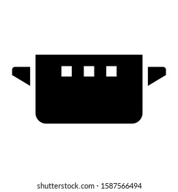 saucepan icon isolated sign symbol vector illustration - high quality black style vector icons