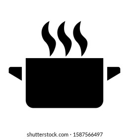 saucepan icon isolated sign symbol vector illustration - high quality black style vector icons