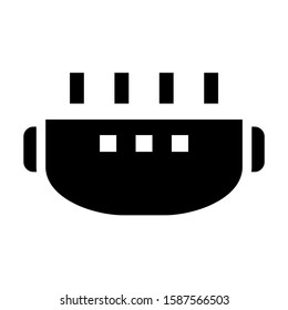 saucepan icon isolated sign symbol vector illustration - high quality black style vector icons