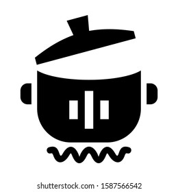 saucepan icon isolated sign symbol vector illustration - high quality black style vector icons