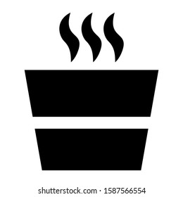saucepan icon isolated sign symbol vector illustration - high quality black style vector icons