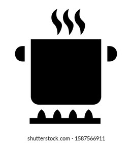 saucepan icon isolated sign symbol vector illustration - high quality black style vector icons