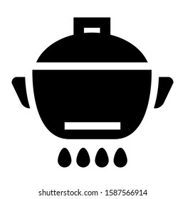 saucepan icon isolated sign symbol vector illustration - high quality black style vector icons