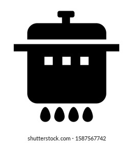 saucepan icon isolated sign symbol vector illustration - high quality black style vector icons