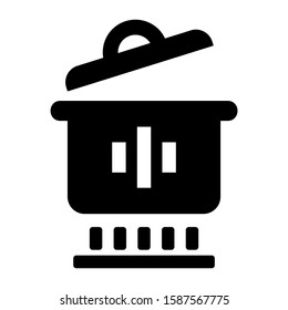 saucepan icon isolated sign symbol vector illustration - high quality black style vector icons