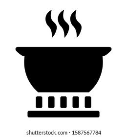 saucepan icon isolated sign symbol vector illustration - high quality black style vector icons