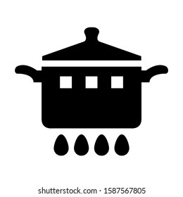 saucepan icon isolated sign symbol vector illustration - high quality black style vector icons