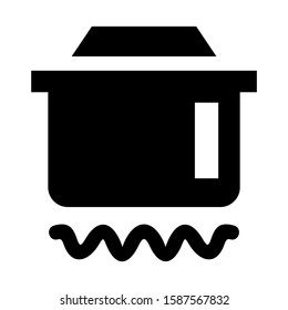 saucepan icon isolated sign symbol vector illustration - high quality black style vector icons
