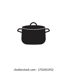 Saucepan Icon Logo Vector template and Symbol