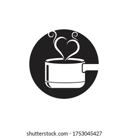 Saucepan-Symbol Logo, Vektorvorlage und Symbol