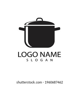 Saucepan Icon Logo Vector template and Symbol