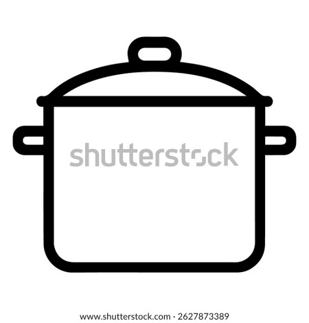 Saucepan icon on white background vector
Vector icon household items home