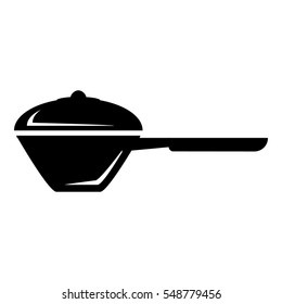 Saucepan icon. Simple illustration of saucepan vector icon for web