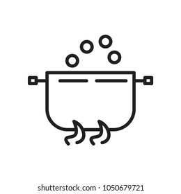 saucepan icon vector