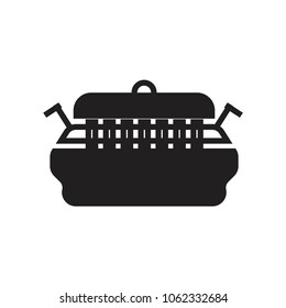 saucepan  icon vector