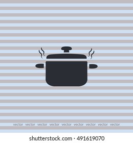 Saucepan icon, vector design