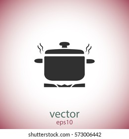 Saucepan icon, vector design