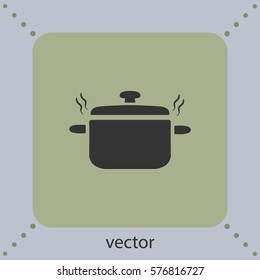 Saucepan icon, vector design