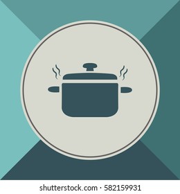 Saucepan icon, vector design