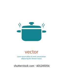 Saucepan icon, vector design