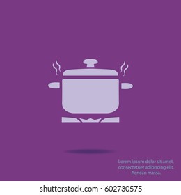 Saucepan icon, vector design