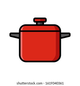 saucepan icon vector design template