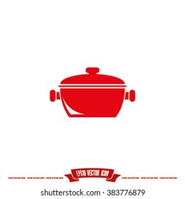 saucepan icon vector illustration