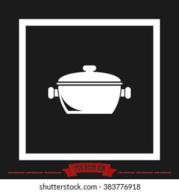 saucepan icon vector illustration