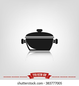 saucepan icon vector illustration