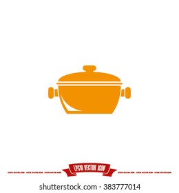 saucepan icon vector illustration
