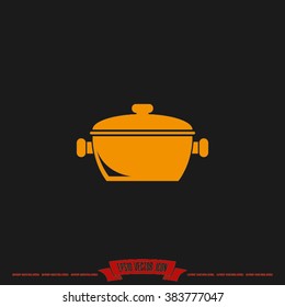 saucepan icon vector illustration