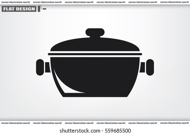 saucepan icon vector illustration.