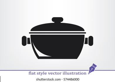 saucepan icon vector illustration