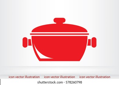 saucepan icon vector illustration.