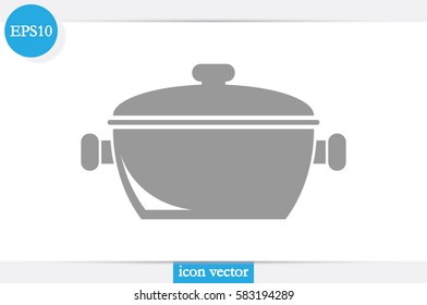 saucepan icon vector illustration.